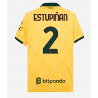 AC Milan Pervis Estupinan #2 Tretí futbalový dres 2025-26 Krátky Rukáv
